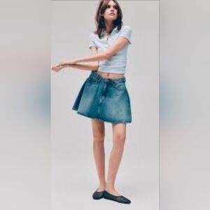 Denim Mini Skirt